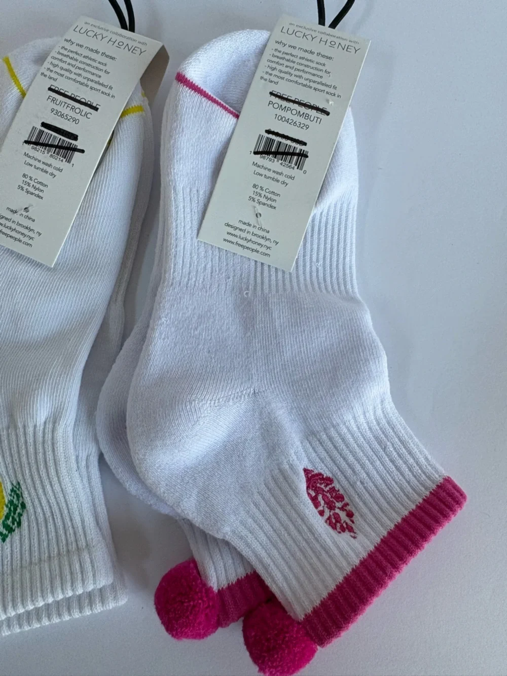 Set of 2 NWT Free People FP Movement Ankle Socks